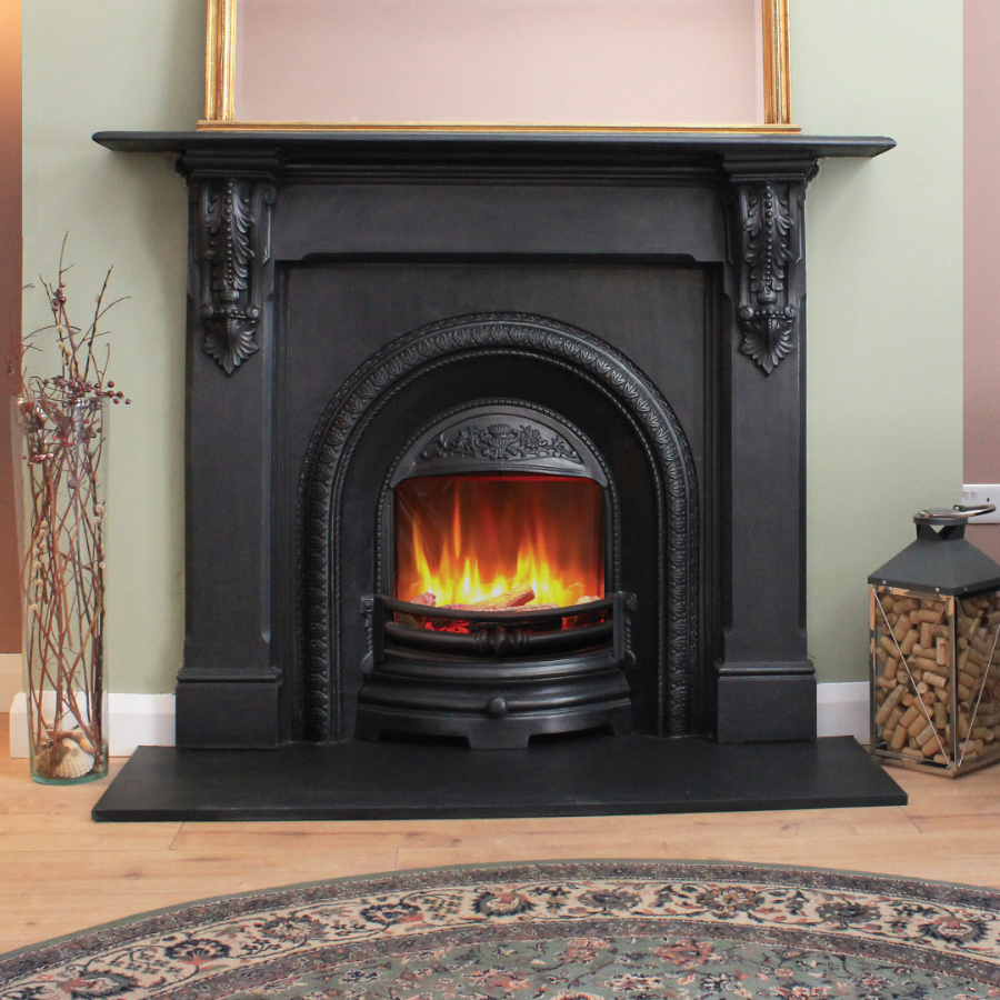 Iconic 450 Lombard Electric Fire and Frame and Fret
