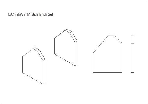 Picture of Loxton / Churchill 8kW mk1 Side Brick Set (Pair)
