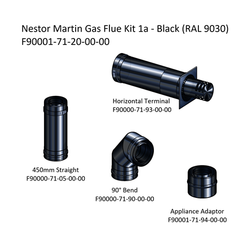 Picture of Nestor Martin Gas Flue Kit 1a - Horizontal Terminal