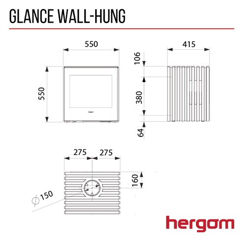 Picture of Glance Wall Hung / Table Stand 