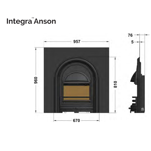 Picture of Integra Anson Cast Iron Back Panel Assembly