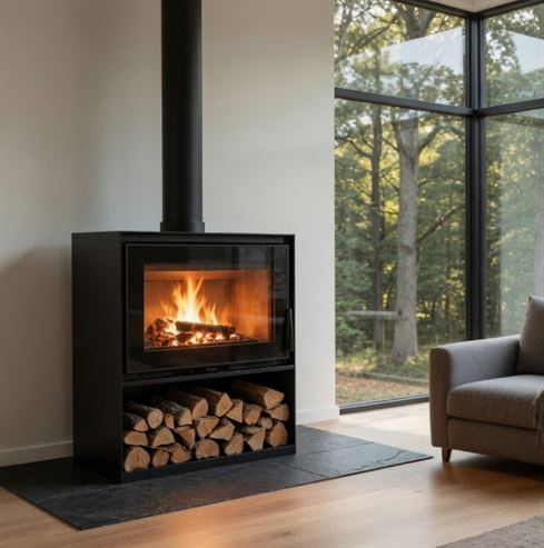 Picture of Dinder Freestanding, Log store & Wall Hung 60