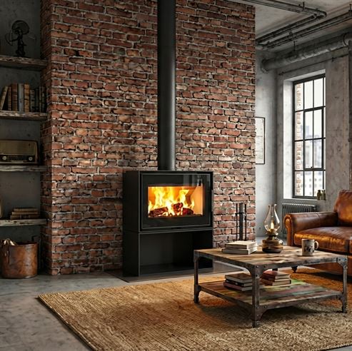 Picture of Dinder Freestanding, Log store & Wall Hung 80