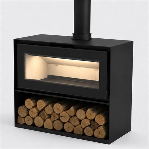 Picture of Dinder Freestanding, Log store & Wall Hung 80